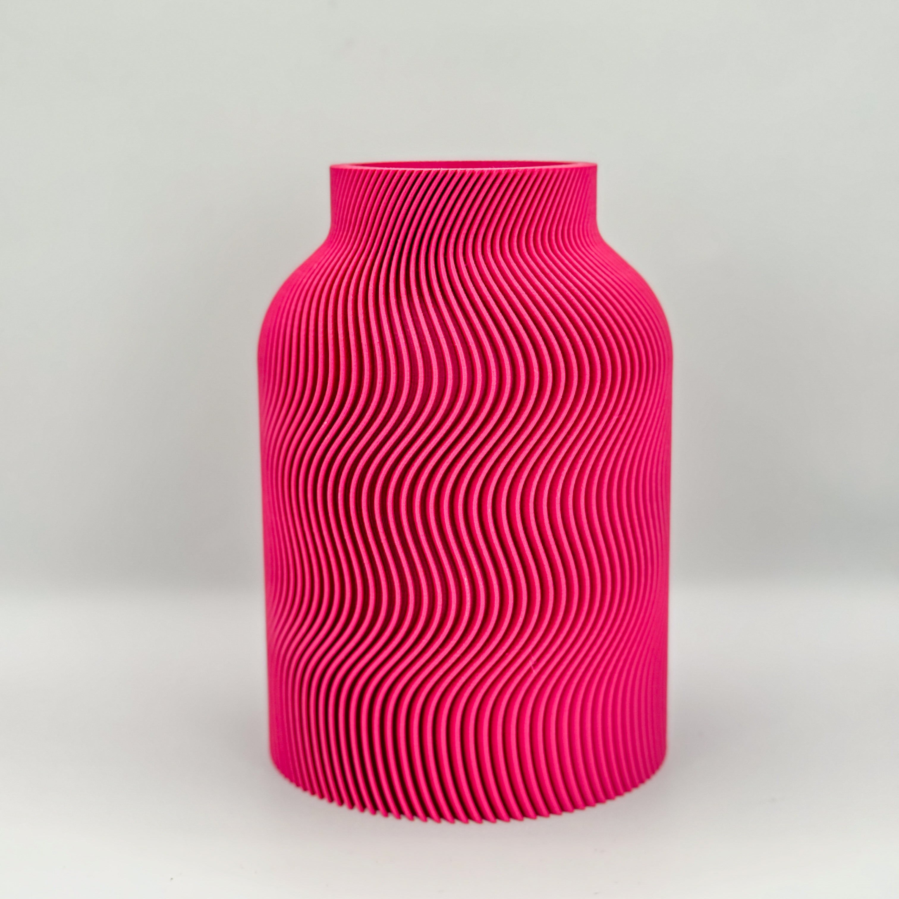 Design Vase „Wave Structure“ – Moderne 3D-Druck Vase aus PLA (18 Farben)