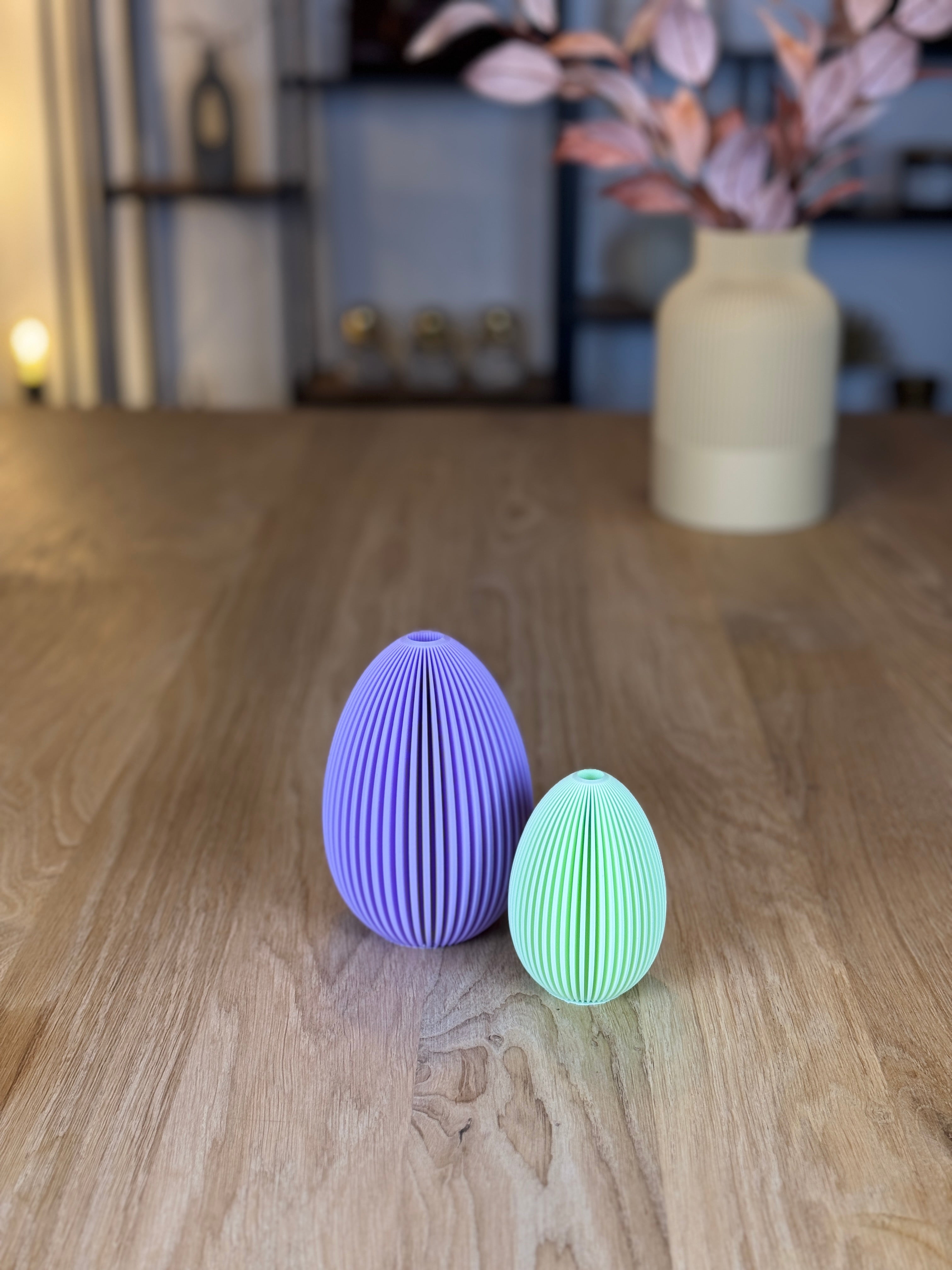 3D-gedruckte Ostereier aus PLA – Moderne Osterdeko in 2 Größen & 18 Farben | Nachhaltige Frühlingsdekoration