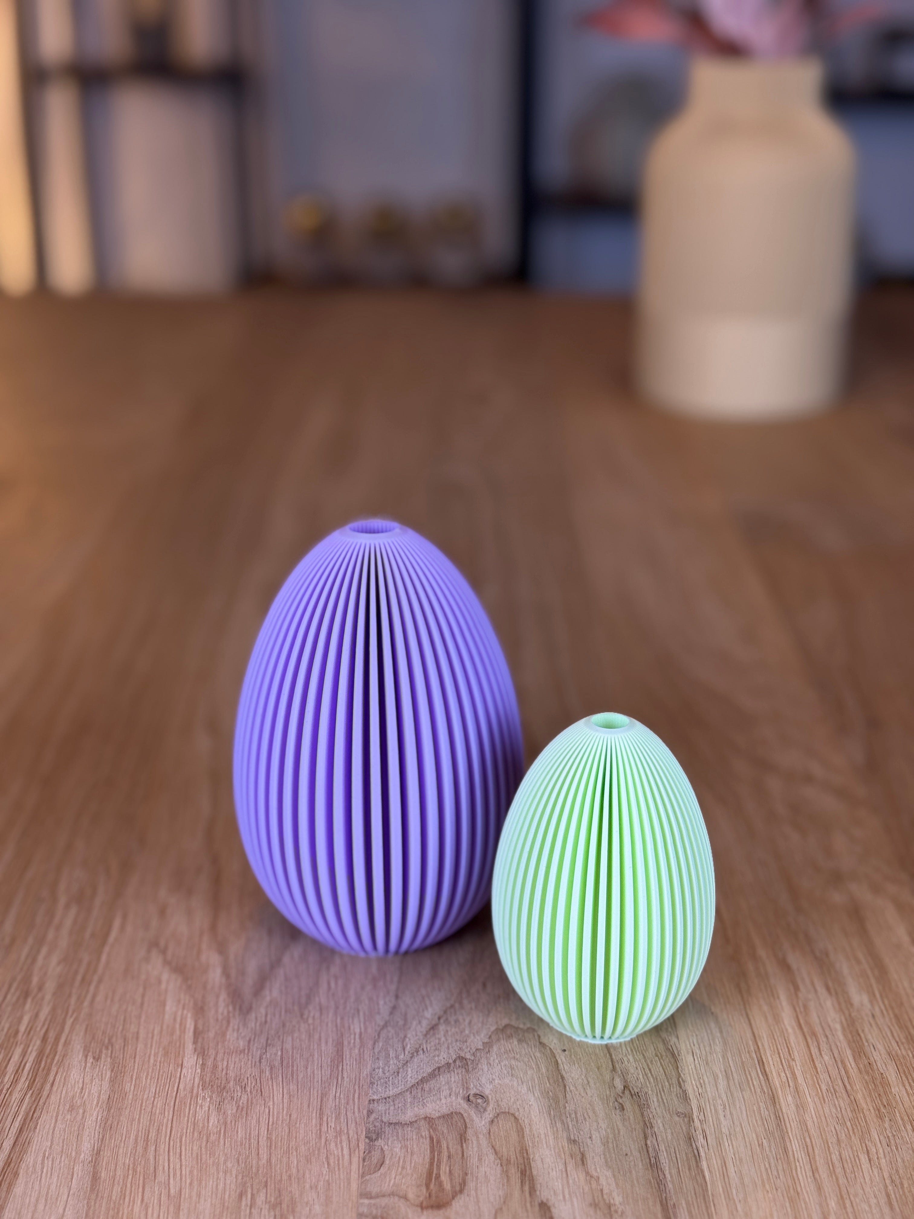 3D-gedruckte Ostereier aus PLA – Moderne Osterdeko in 2 Größen & 18 Farben | Nachhaltige Frühlingsdekoration