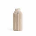 3D Druck Vase, Minimalistisch, Design Vase, geriffelt, Dekovase für Trockenblumen, Nachhaltig, Wohndeko, Geschenkidee, elegant, Skandi