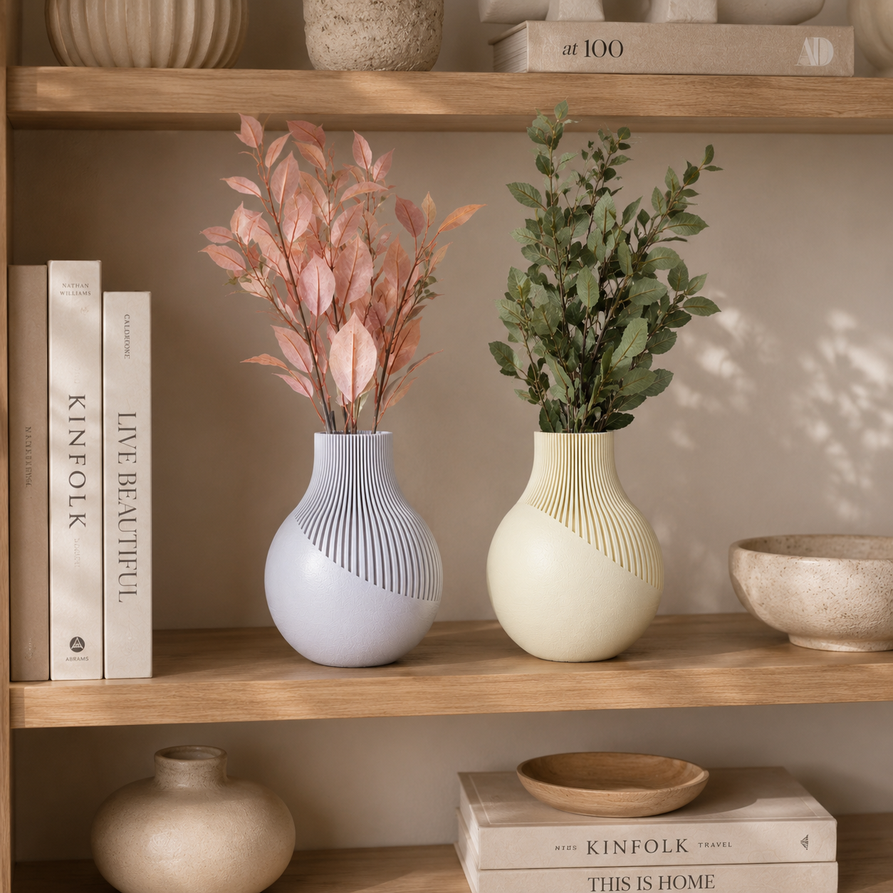 Moderne Design Vase aus dem 3D-Druck – Minimalistische Vase aus PLA (18 Farben)