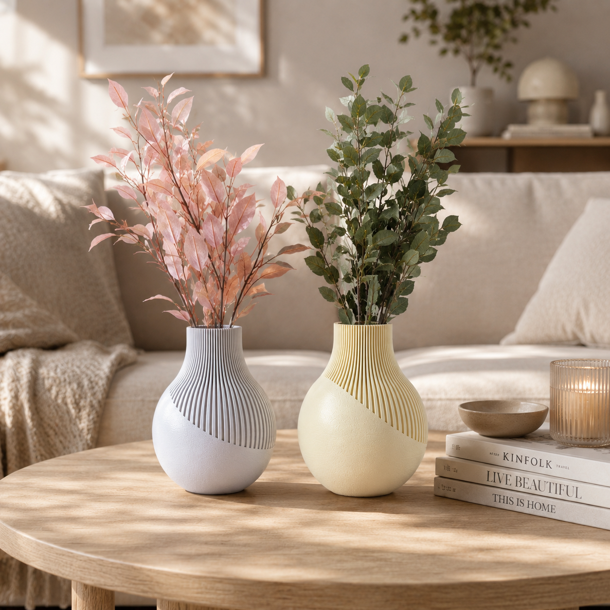 Moderne Design Vase aus dem 3D-Druck – Minimalistische Vase aus PLA (18 Farben)