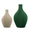 3D Druck Vase, Spiral, Minimalistisch, Dekovase, PLA, Skandi Deko, Geschenkidee, Trockenblumen Vase, Wohnzimmer Deko, Tischdeko, Frühling