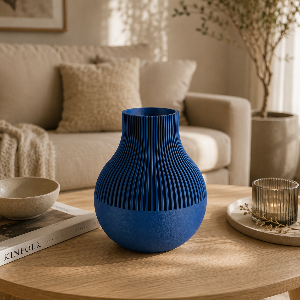 Moderne Design Vase aus dem 3D-Druck – Minimalistische Vase aus PLA (18 Farben)