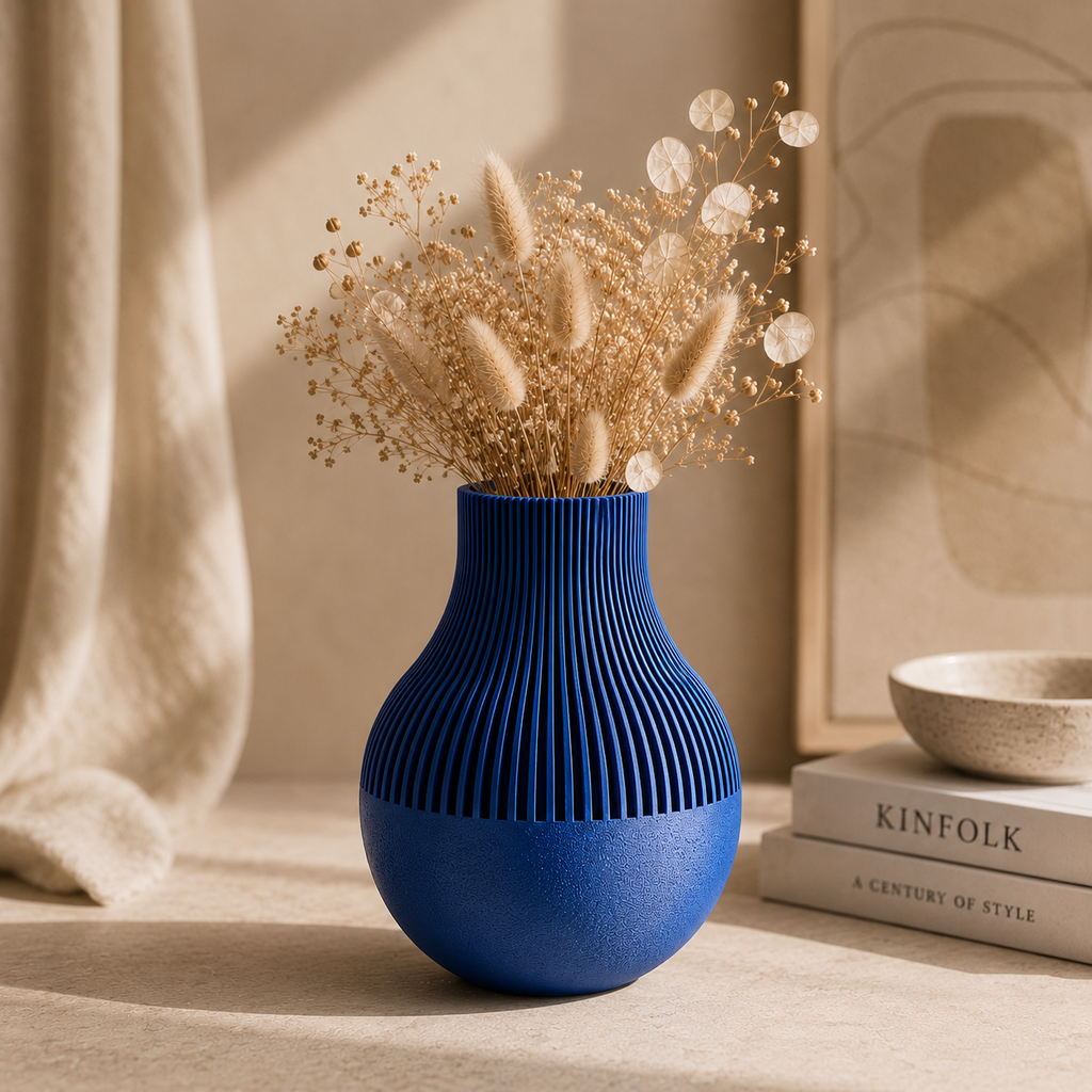 Moderne Design Vase aus dem 3D-Druck – Minimalistische Vase aus PLA (18 Farben)
