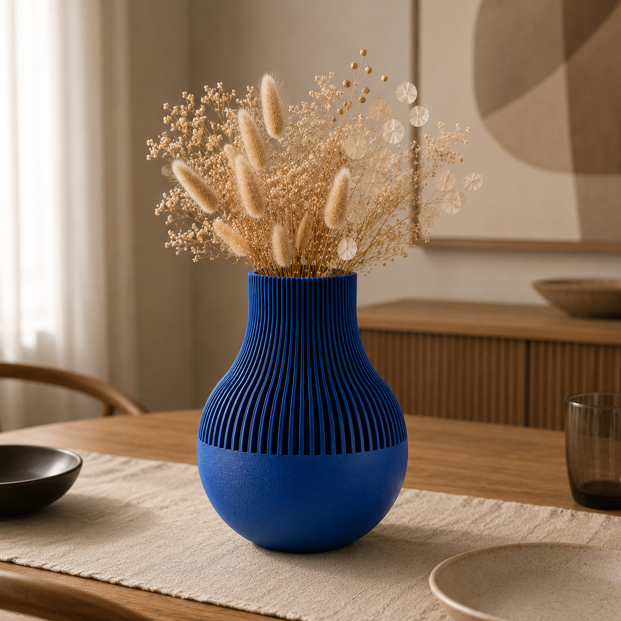 Moderne Design Vase aus dem 3D-Druck – Minimalistische Vase aus PLA (18 Farben)