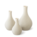 Spiralvase aus PLA – Moderne 3D-gedruckte Designvase | 3 Größen & 19 Farben