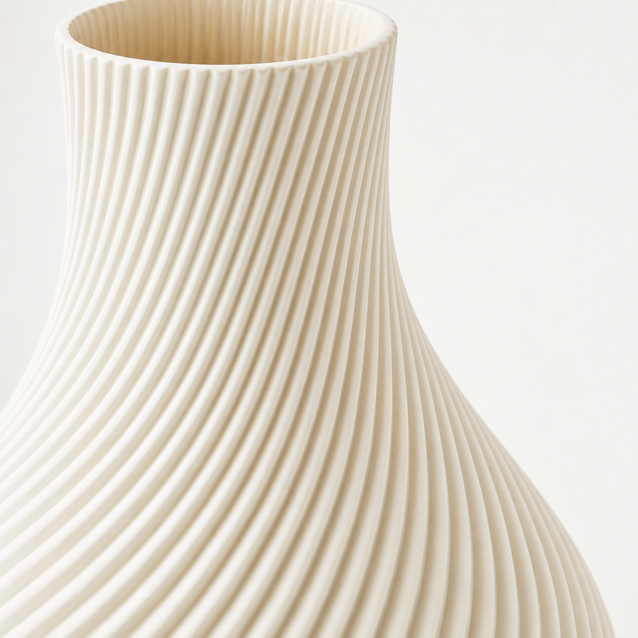 Spiralvase aus PLA – Moderne 3D-gedruckte Designvase | 3 Größen & 19 Farben