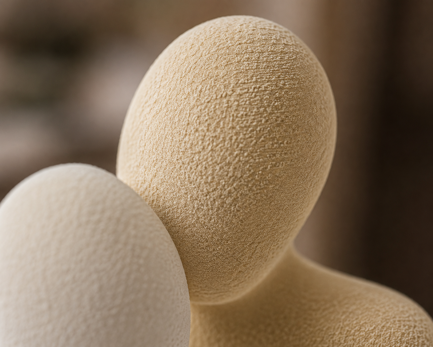 Abstrakte Pärchen Skulptur aus PLA – Moderne Liebesfigur aus 3D-Druck | Geschenk für Valentinstag, Hochzeit & Jahrestag