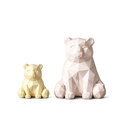 Geometrischer Bär aus PLA – Moderne Low-Poly Dekofigur in 19 Farben