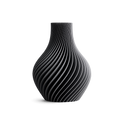 3D-gedruckte Designer-Vase aus PLA – Modernes Twist-Design, 20 cm Höhe – in 18 Farben erhältlich