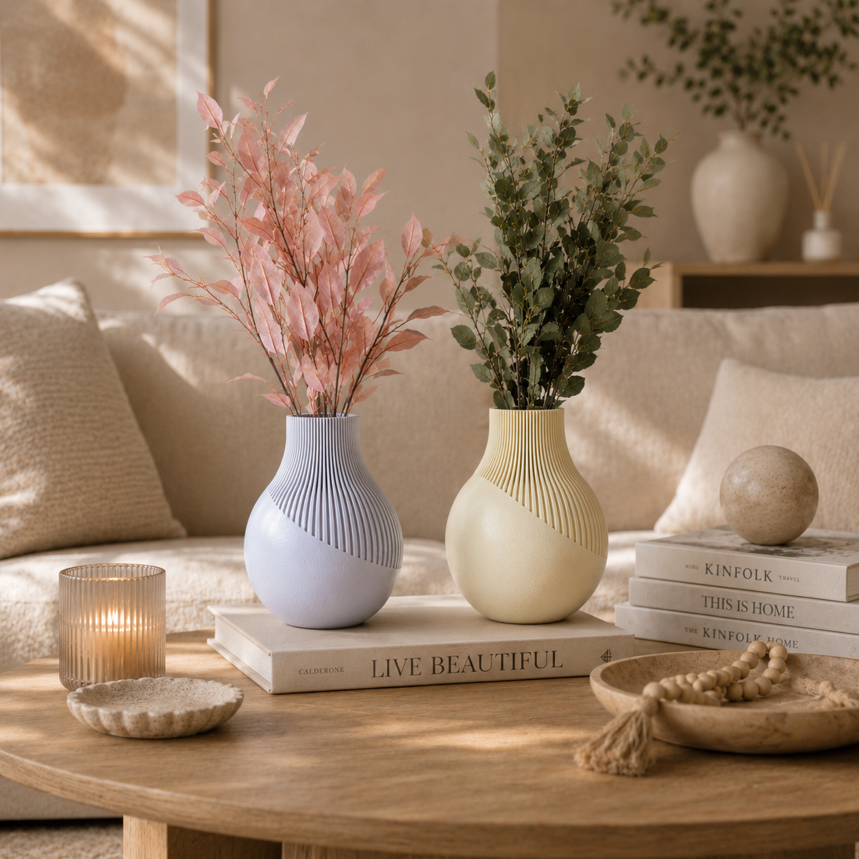 Moderne Design Vase aus dem 3D-Druck – Minimalistische Vase aus PLA (18 Farben)