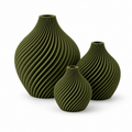 3D-gedruckte Designer-Vase „Twist“ – Für Trockenblumen – PLA – In 3 Größen & 18 Farben