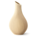 Design Vase „Ribbed Flow“ – Moderne 3D-Druck Vase aus PLA (18 Farben)