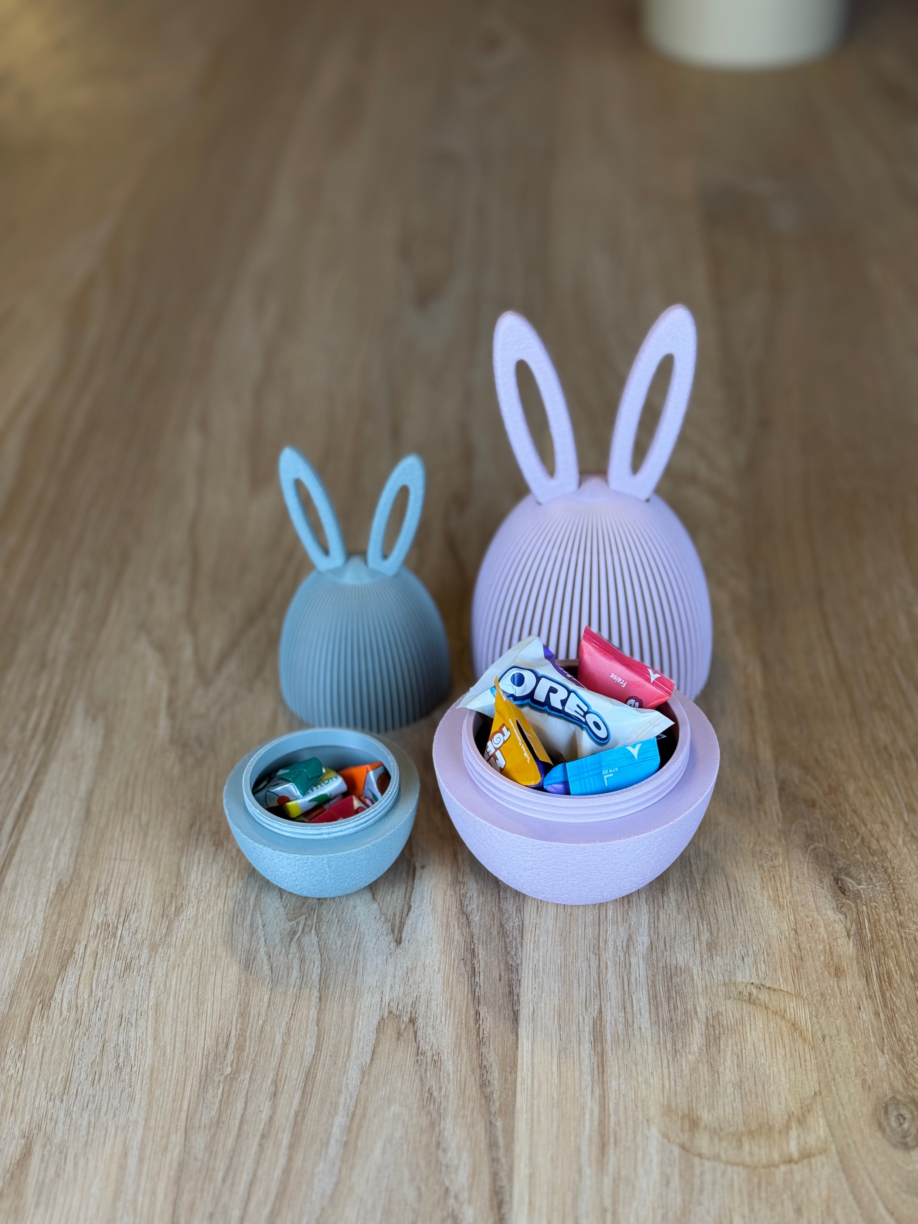 Hasen Ei aus dem 3D-Druck – Befüllbares Osterei aus PLA in 2 Größen