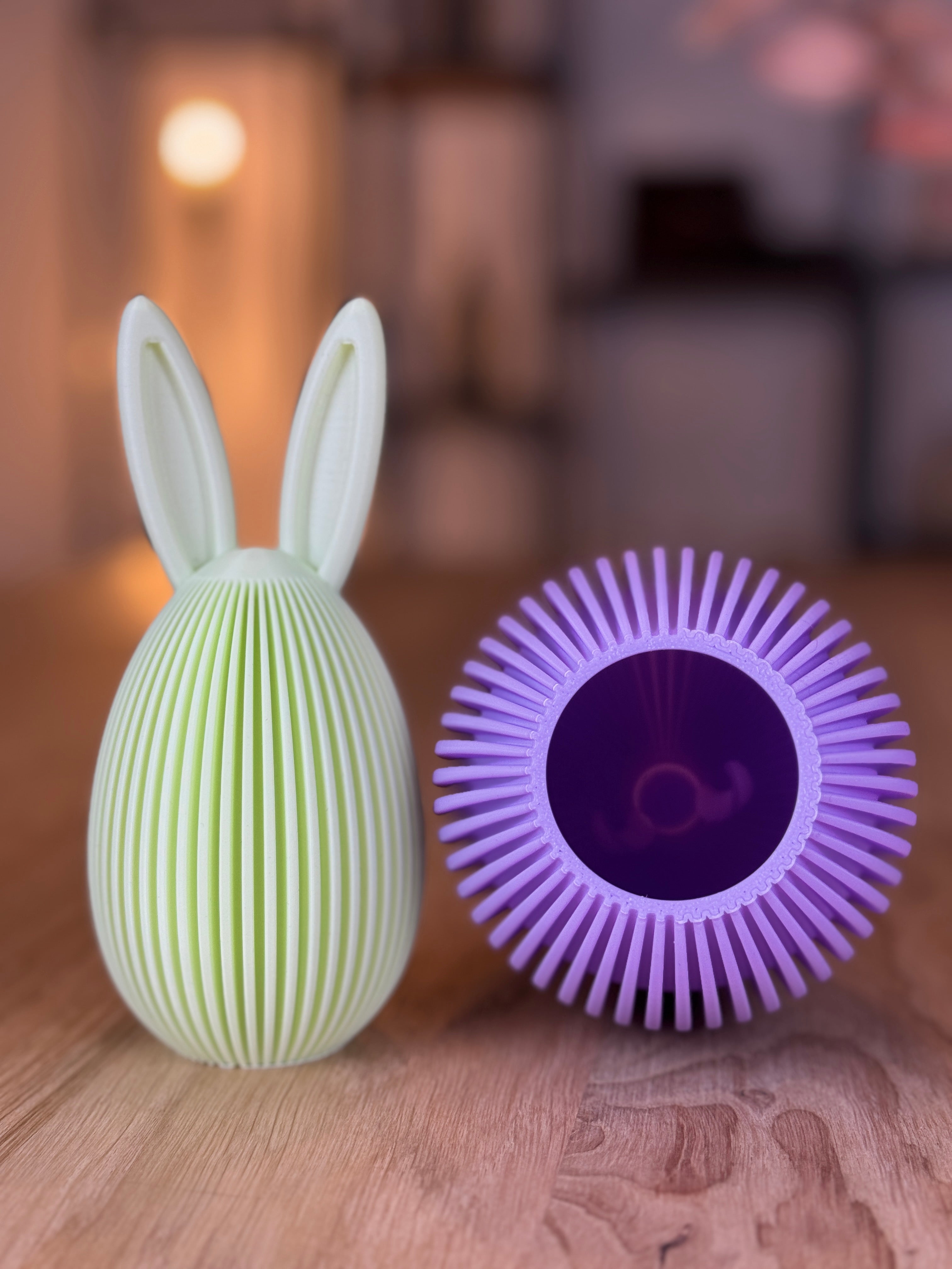 Osterei mit Hasenohren – Moderne Osterdeko aus 3D Druck PLA – Leicht & Hohl