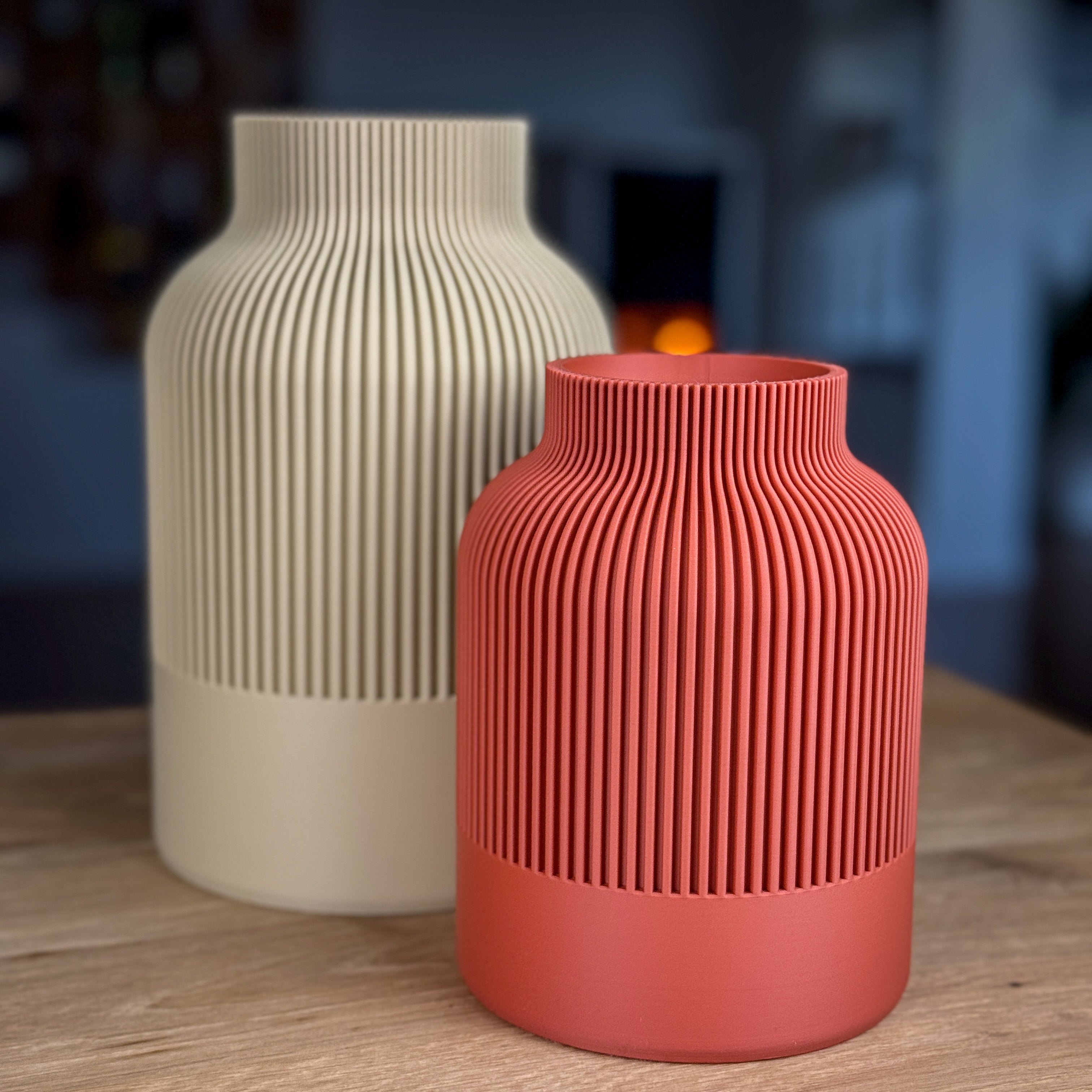3D-Druck Vase aus PLA – Modernes Design in 18 Farben | 2 Größen für Trockenblumen | Handgefertigt & Nachhaltig