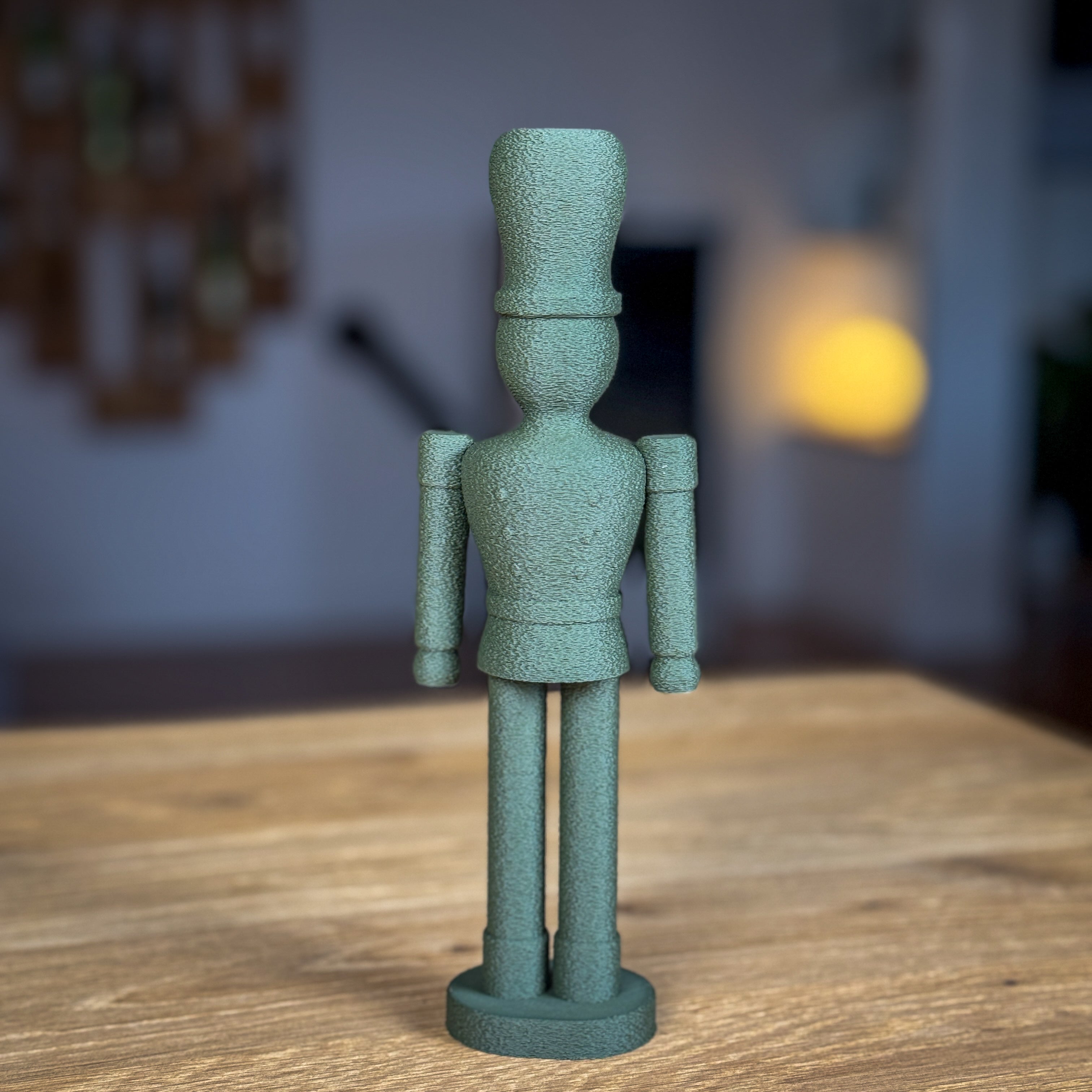 3D-gedruckter Nussknacker – strukturiert oder gerillt – 21 cm – handgefertigte Dekofigur aus PLA – in 18 Farben