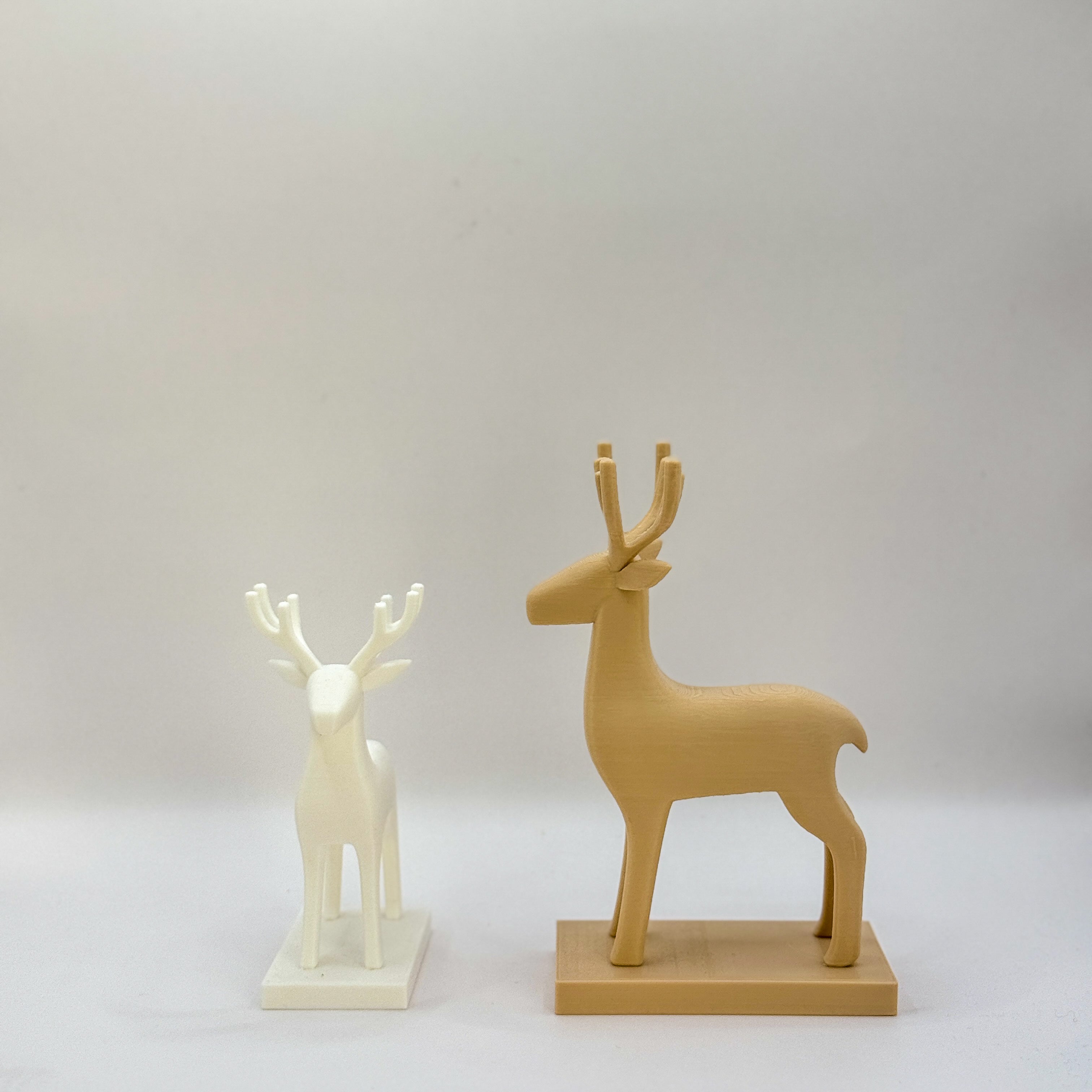 3D-gedrucktes Rentier-Set aus PLA – 2-teilig | Dekofiguren in 18 Farben