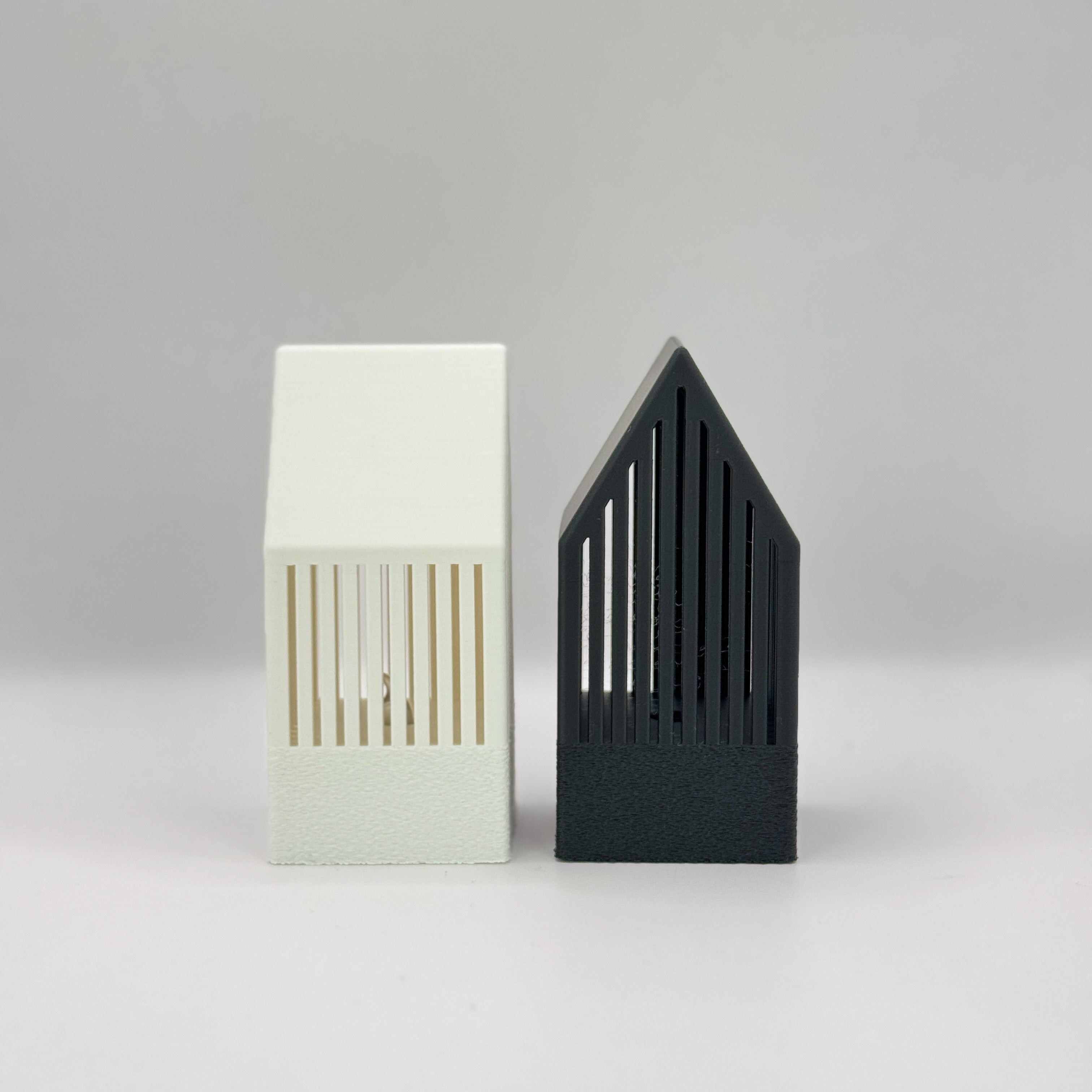 3D-gedrucktes PLA-Teelichthaus – Minimalistische Deko für Teelichter bis 42 mm | 12 cm