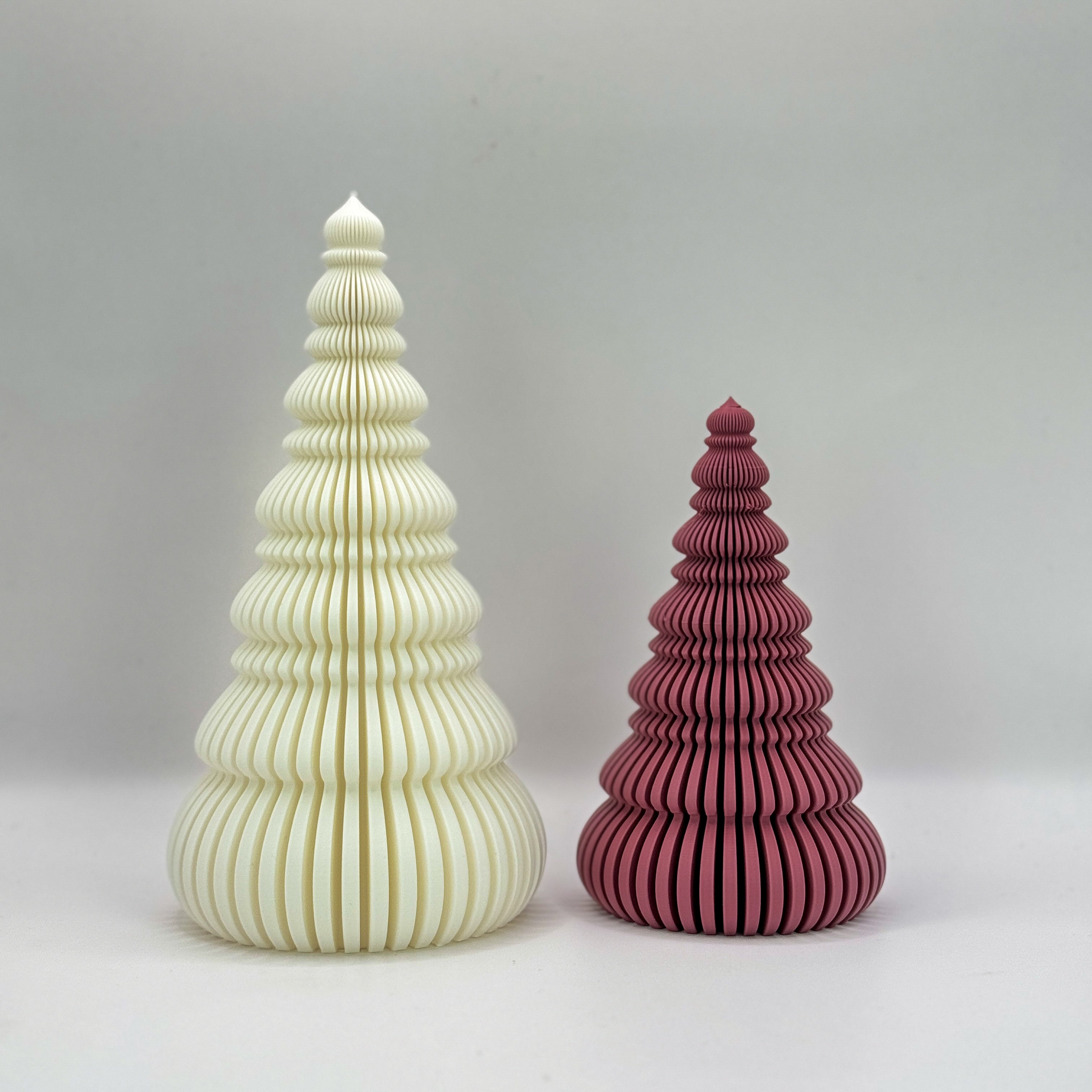 Japandi Deko-Baum aus PLA – 3D-Druck Designobjekt mit LED-Teelichtfach | 2 Größen & 18 Farben